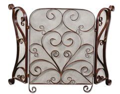 Uttermost 33 by 1-2/5 by 49-1/2-Inch Daymeion Fireplace Screen