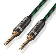 FRiEQ 3.5mm Male To Male Car and Home Stereo Cloth Jacketed Tangle-Free Auxiliary Audio Cable (4 Feet/1.2M) Fits...