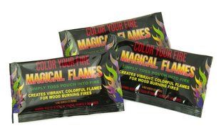 Magical Flames Vibrant &amp; Colorful Flames for Wood Burning Fires (25 Pack) N21
