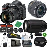 Nikon D750 DSLR - International Version (No Warranty), 18-55mm f/3.5-5.6 DX VR, Nikon 70-300mm f/4-5.6G Nikkor...