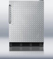 Summit FF6BDPLADA 5.5 Cu. Ft. Stainless Look Undercounter Compact Refrigerator
