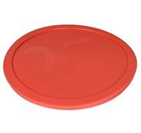 Pyrex 325-PC Round 10-inch Dia. Butterfly Orange 2.5-Quart (2.4L) Mixing Bowl Lid N4