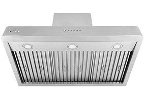 XtremeAir DL08-W42 USA Deluxe Series Wall Mount Range Hood with 900 CFM Baffle Filters/Grease Drain Tunnel, 42"