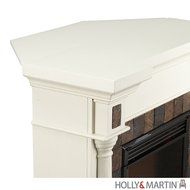 Holly &amp; Martin Weatherford Convertible Electric Fireplace-Ivory N6