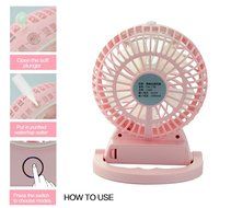 Welltop Table Fans Portable Desktop Humidifier Fan Handheld Fans Rechargeable Cooling Misting Fan Personal Cooling... N14