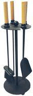 Muskoka Onyx Series 5 Piece Matte Black Fireplace Tool Set