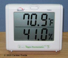 Temperature Humidity Meter - Hygrometer for Hydroponics, Greenhouse, Gardening N3