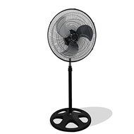 Black Metal Large 18-inch Premium High-velocity Oscillating Industrial Stand-mount Floor Fan N2
