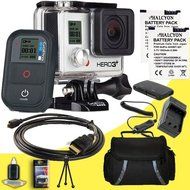 GoPro HERO3+: Black Edition + Two Replacement Lihtium Ion Batteries + External Charger with Car Charger Attachment...