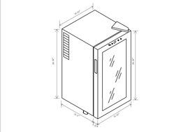 AKDY&reg; 28 Bottle Single Zone Thermoelectric Freestanding Wine Cooler Cellar Chiller Refrigerator Fridge Quiet Operation