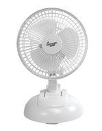 Comfort Zone CZ6XMWT 2 in 1 Fan with 2 Speed Control, 6", White