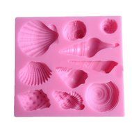 Sealike Cute Romantic Seashell Sea Shell Silicone Cake Fondant Mold Chocolate Mold with Stylus N2