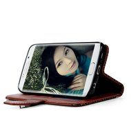 S6 Edge Case,Samsung Galaxy S6 Edge Case - Wallet Embossed Totem Flower Premuim PU Leather Snug Fit Soft TPU Inner... N3