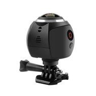360 Degree 4K Action Camera - 30M Waterproof, 220 Degree Fish Eye Lens, 16MP, FHD 2448P At 30FPS, Wi-Fi, HDMI...