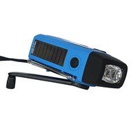 Sminiker Solar Self Powered Portable Hand Crank Emergency Radios, AM/FM/NOAA Weather, Emergency Flashlight (Red)