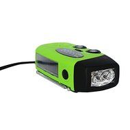 Sminiker Solar Self Powered Portable Hand Crank Emergency Radios, AM/FM/NOAA Weather, Emergency Flashlight (Red) N2