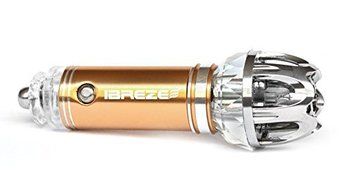 New Model! iBreze Gold Car Air Purifier Ionizer JO-6281, Eliminate Bad smell from cigarette, pets and more - Best... N2