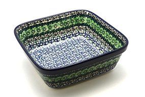 Polish Pottery Baker - Square - Kiwi