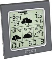 La Crosse Technology Weather Direct WD-3105U 4-Day Internet-Powered Wireless Forecaster, Titanium N2