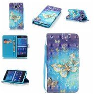 Samsung Galaxy Grand Prime Case,Yaheeda [3D Colored Drawing] [Flip Fit] Premium PU Leather Card-Slots Cash-Slots... N56