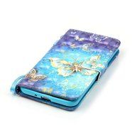 Samsung Galaxy Grand Prime Case,Yaheeda [3D Colored Drawing] [Flip Fit] Premium PU Leather Card-Slots Cash-Slots... N57