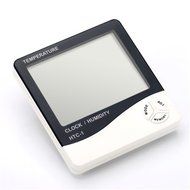 YARBAR Temperature and Humidity Meter with Alarm Clock Hygrometer N2