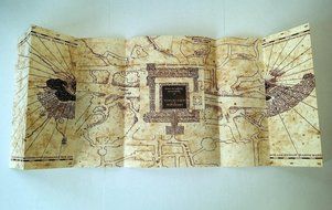 The Marauder's Map Hogwarts School of Witchcraft &amp; Wizardry N4