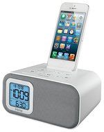 iHome iBT22WS Bluetooth Bedside Dual Alarm Clock with USB Charging and Line-In (White)