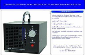 ELEOPTION Commercial Ozone Generator Industrial O3 Air Purifier Natural Odor Remover Deodorizer Sterilizer (3500mg...