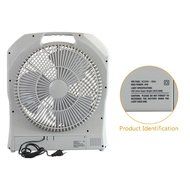 HAITRAL Rechargeable Table Fan SF-399A Turbo Force Air Circulator AC/DC Operated with Led Light N3