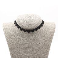 Vintage Women Black Lace Flower Choker Collar Necklace Gothic Punk Jewelry N3