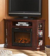 Cherry Media Console Electric Fireplace TV Stand N7