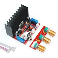 Qianson AC/DC 12V TDA7377 2.1CH 3-Channel 10W+10W / 20W Subwoofer Stereo Audio Power Amplifier Board for Car PC