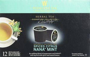 Wissotzky Tea Spiced Citrus Nana Mint Herbal Single Serve Cups for Keurig K Cups, 12 Count N56