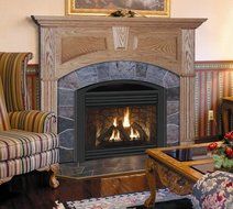 Wellington Arched Flush Fireplace Mantel in Natural Oak Finish (Natural Oak 50 in. x 52 in.)