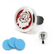 Xmas Santa 316L Stainless Steel Locket Car Air Freshener Travel Aromatherapy Essential Oil Vent Diffuser N7
