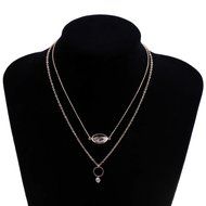 Fashion Women Jewelry Black Leather Chain Silver Arrow Head Pendant Necklace N2
