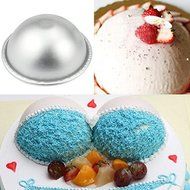 Generic DIY 3D Aluminum Bath Bomb Molds, Trendy Aluminum Ball Sphere Shape Bath Bomb Molds Pastry Cake Baking...