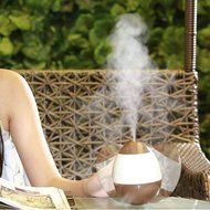 Irctek Creative Tumbler Humidifier usb Portable Home Office Desktop Noiseless Ultrasonic Humidifier (Blue) N6