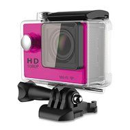 Action Camera, TONSEE W9 2.0 Inch WiFi Ultra HD 4K Sport Action Camera Waterproof -- Hot Pink