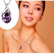 Crystal Heal Chakra Point Natural Gemstone Stone Amethyst Pendant For Necklace N5