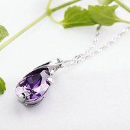 Crystal Heal Chakra Point Natural Gemstone Stone Amethyst Pendant For Necklace N6