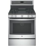 GE PGB911SEJSS Profile 30" Stainless Steel Gas Sealed Burner Range - Convection
