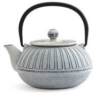 White Cast Iron 3.5-cup Capacity Teapot -4.72x6.88x6.88