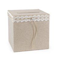 Hortense B. Hewitt 24390 Wedding Accessories Rustic Romance Card Box, Natural