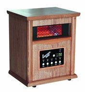 Comfort Zone&reg; Quartz Wood Cabinet Heater with remote control CZ2020O