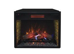 Complete Set Lakeland Media Mantel with 28" Infrared Spectrafire Plus Insert with Safer Plug