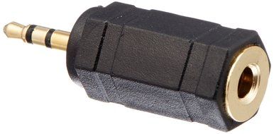 Monoprice 107124 3.5mm Stereo Jack Adaptor to 2.5mm Stereo Plug, Gold Plated
