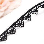 Vintage Women Black Lace Flower Choker Collar Necklace Gothic Punk Jewelry N5