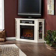 Convertible White Media Electric Fireplace Corner Or Flat Wall N4
